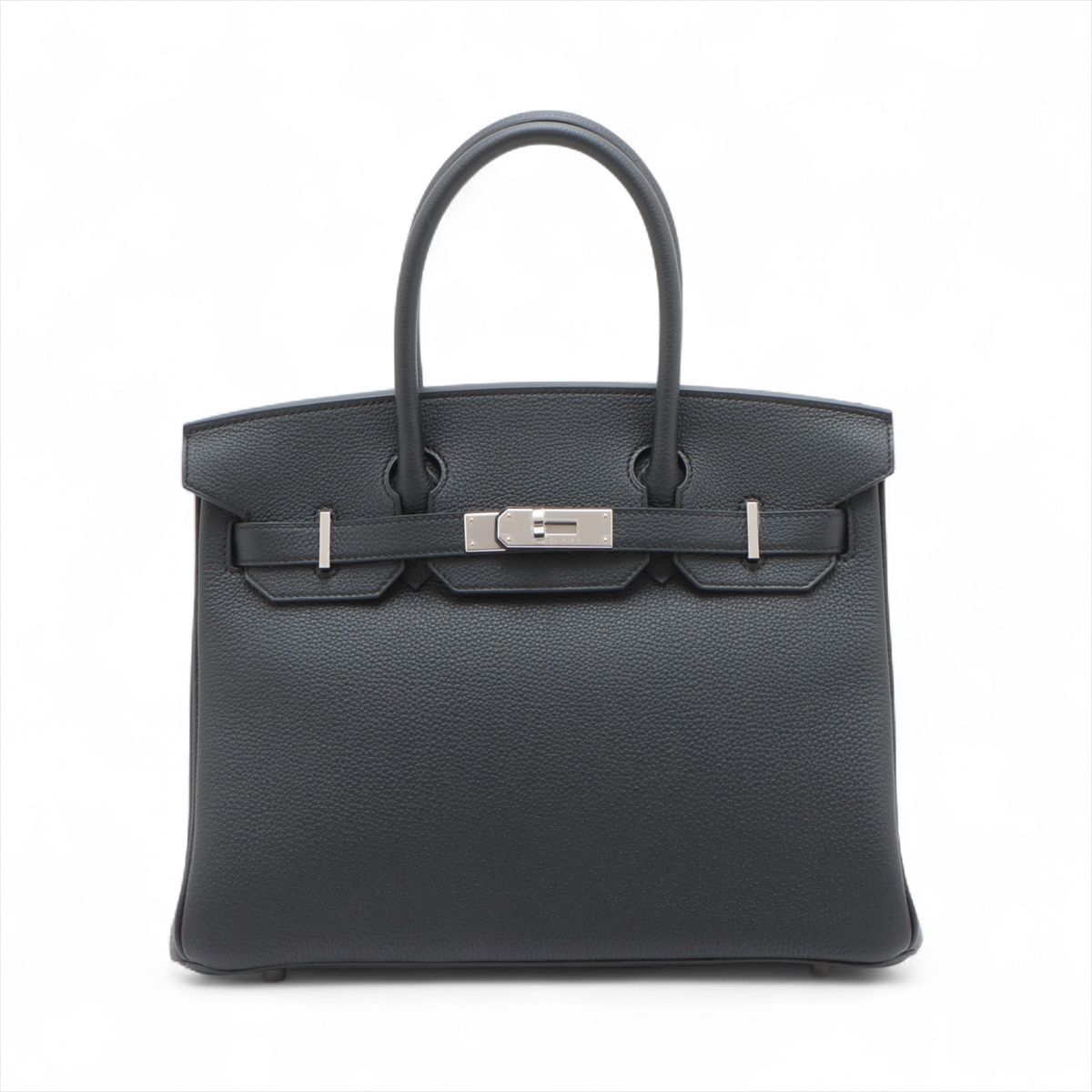 【中古】エルメス バーキン30 ルトゥルネ トゴ ブラック シルバー金具 G:2026年