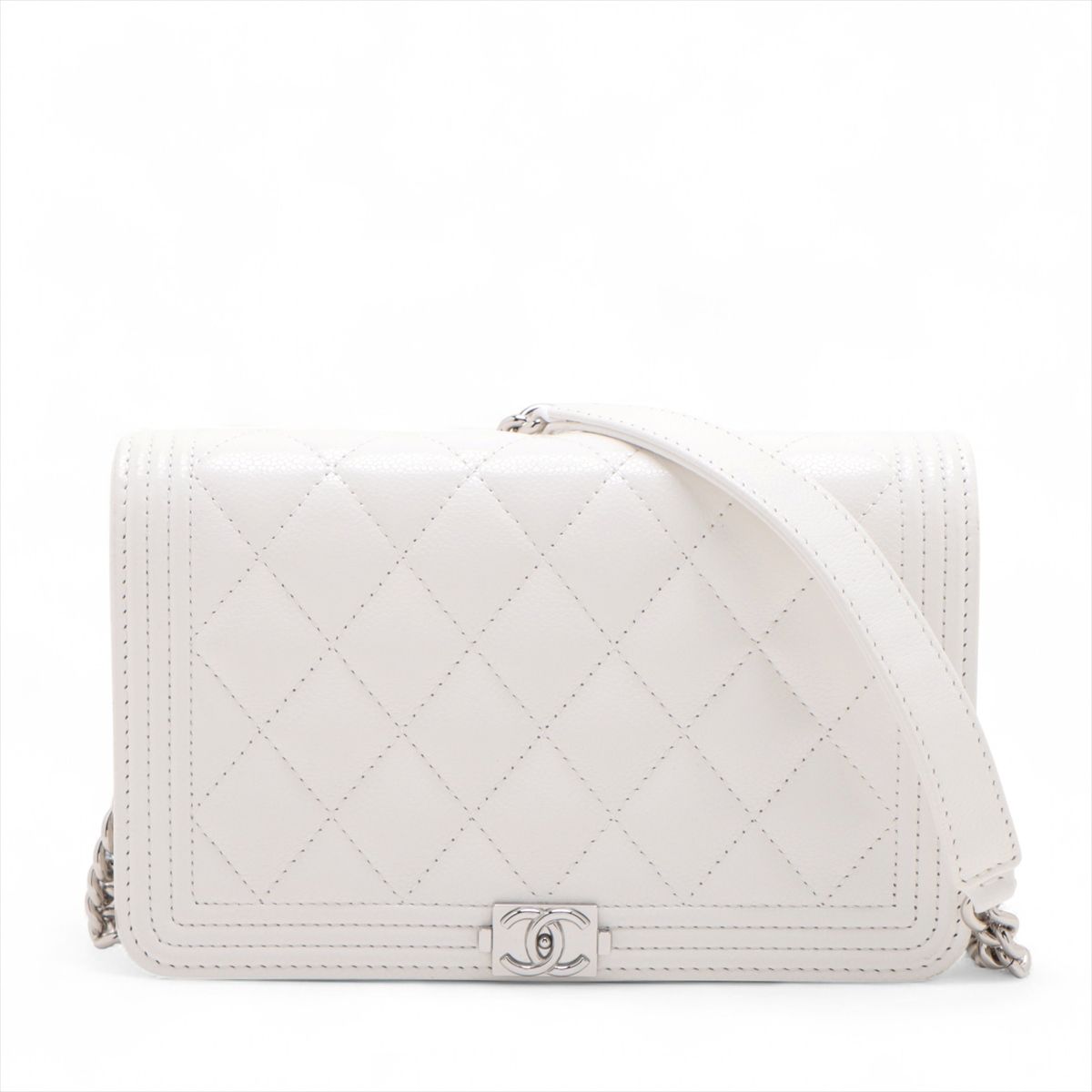 楽天市場】CHANEL ボーイ シャネル（カラーホワイト）（ショルダー 