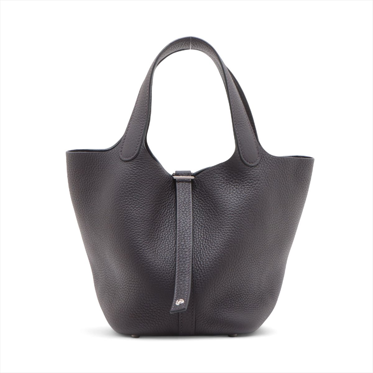 【中古】エルメス ピコタンロック18 PM トリヨンクレマンス プルノワール シルバー金具 W:2024年