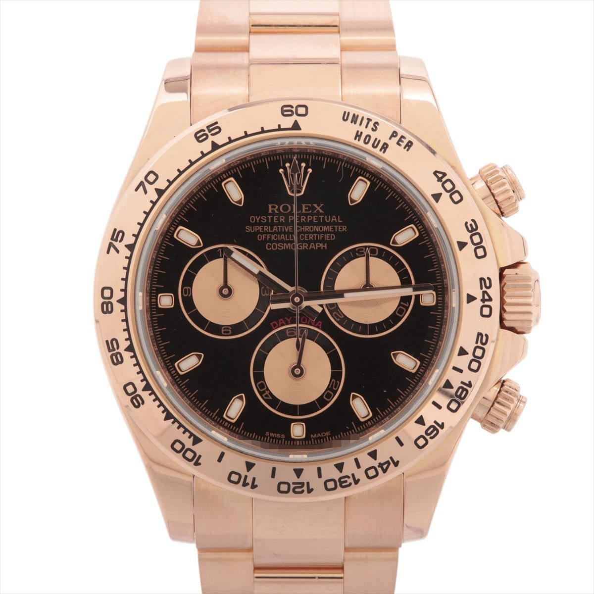 【中古】ロレックス コスモグラフデイトナ 116505 PG PG AT ブラック文字盤