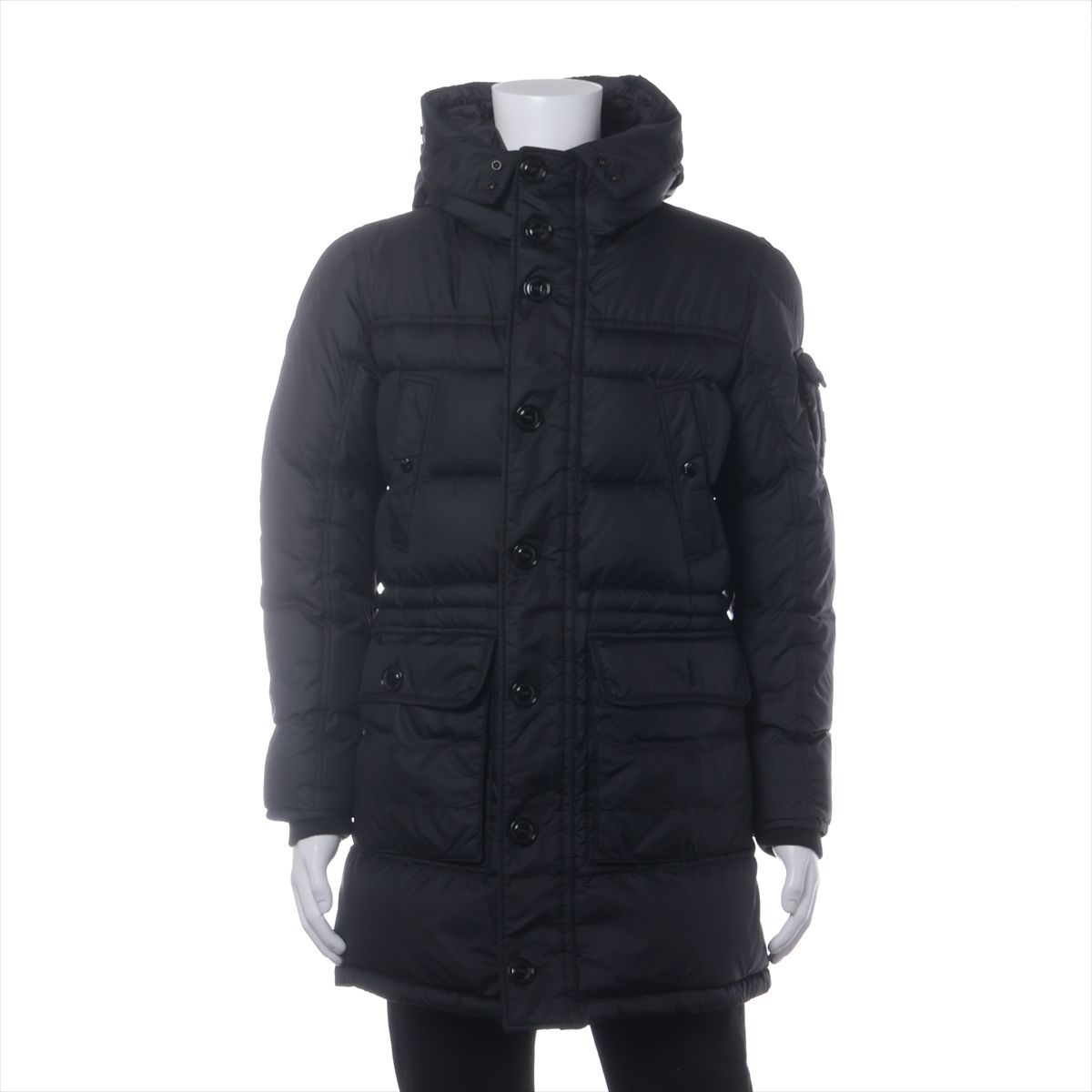 【中古】モンクレール AFFTON 14年 ポリエステル ダウンコート 1 メンズ ブラック 420 ...