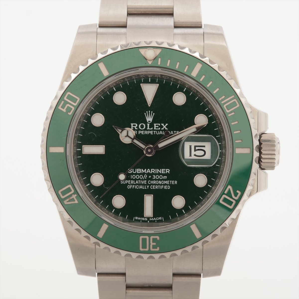 【中古】ロレックス サブマリーナーデイト 116610LV SS SS AT グリーン文字盤