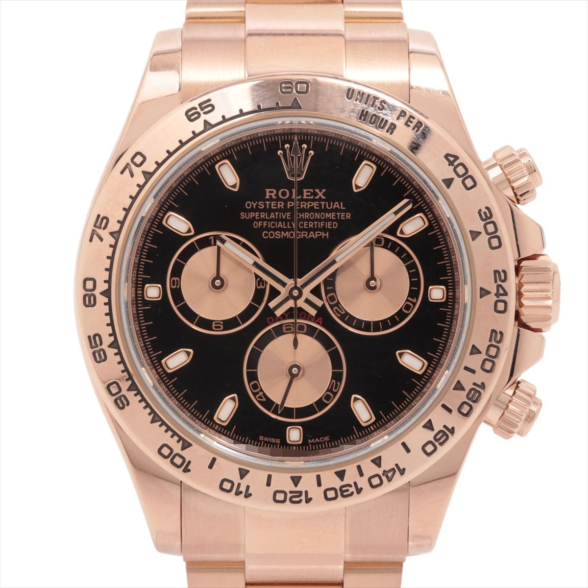 【中古】ロレックス コスモグラフデイトナ 116505 PG PG AT ブラック文字盤