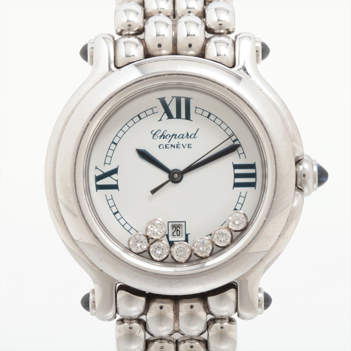 CHOPARD - 【中古】ショパール ハッピースポーツ 27/8236-23 SS SS QZ ホワイト文字盤 あまりごま2