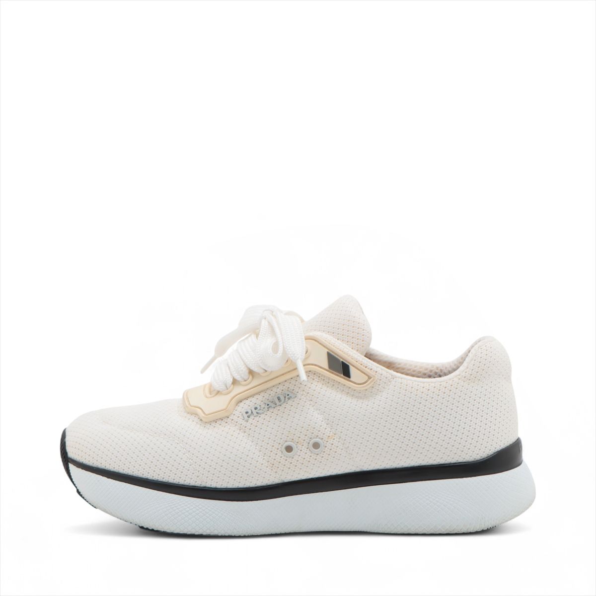 Prada Sports - 【中古】プラダ ファブリック スニーカー 35 レディース ホワイト 1E354I