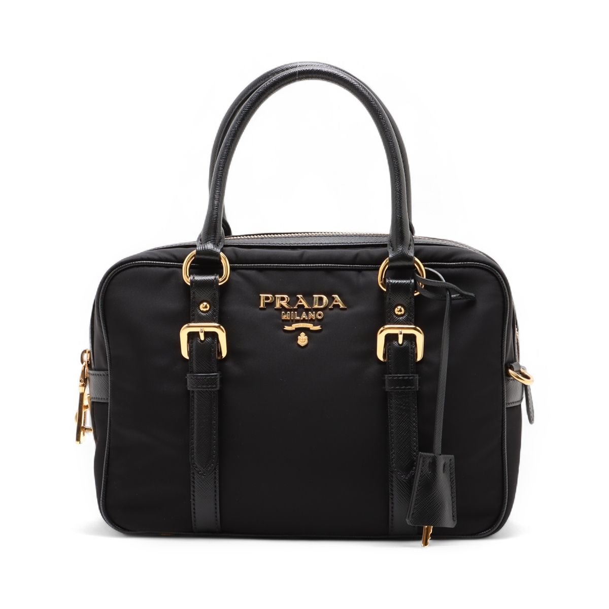 1円 □美品□ PRADA プラダ BR4490 テスートナイロン 2WAY トート 