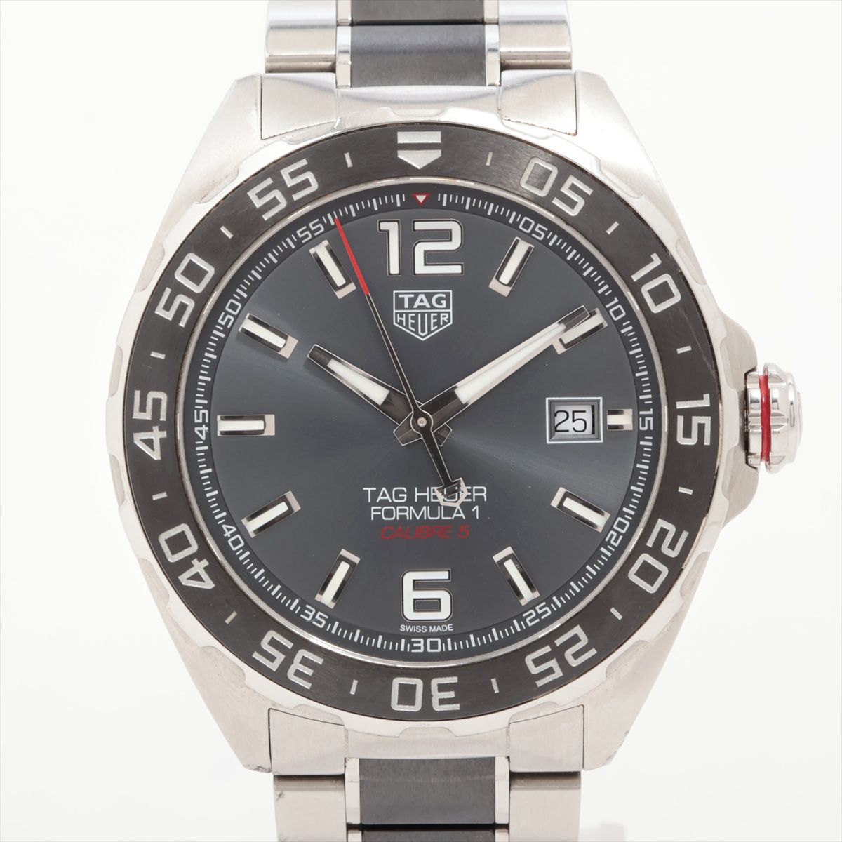 Specialist - 【中古】タグホイヤー フォーミュラ1 デイト キャリバー5 WAZ2011.BA0842 SS SS AT グレー文字盤 あまりごま5