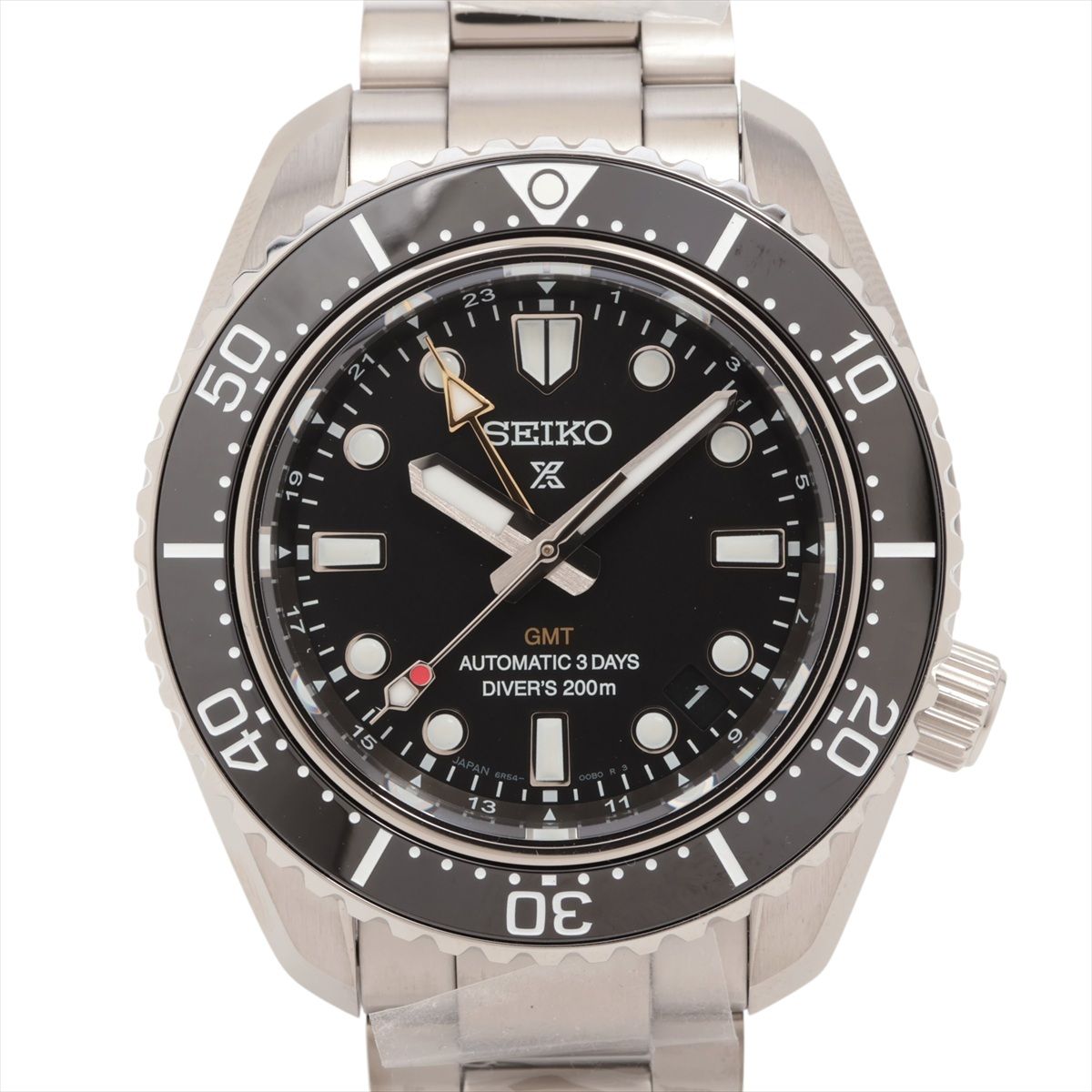 【中古】セイコー プロスペックス ダイバースキューバ ダイバーズ 1968 ヘリテージ GMT SBEJ011 SS SS AT ブラック文字盤