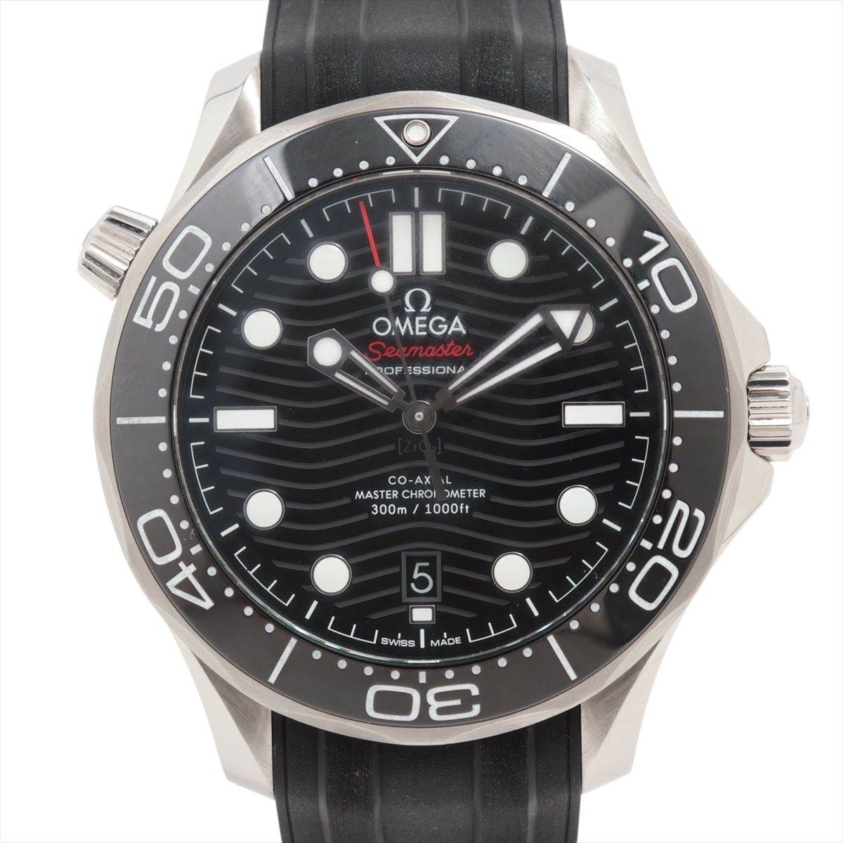 【中古】オメガ シーマスター ダイバー 300M コーアクシャル マスタークロノメーター 210.32.42.20.01.001 SS SS×ラバー AT ブラック文字盤