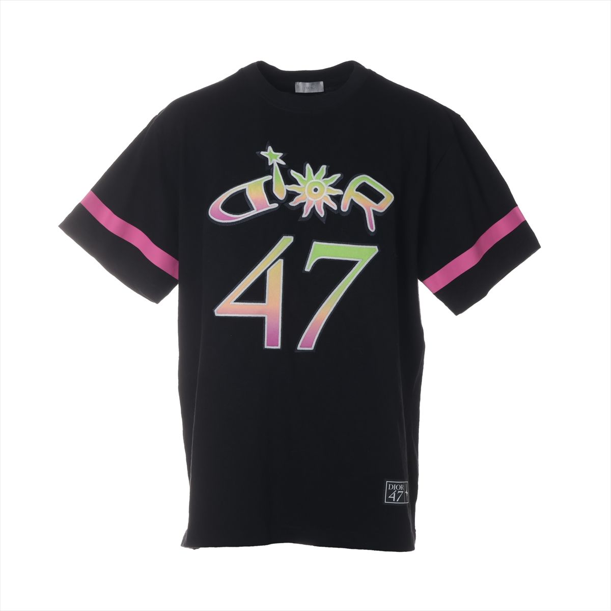 【中古】ディオール×ルイスハミルトン XL コットン Tシャツ XL メンズ ブラック 593J696N0849