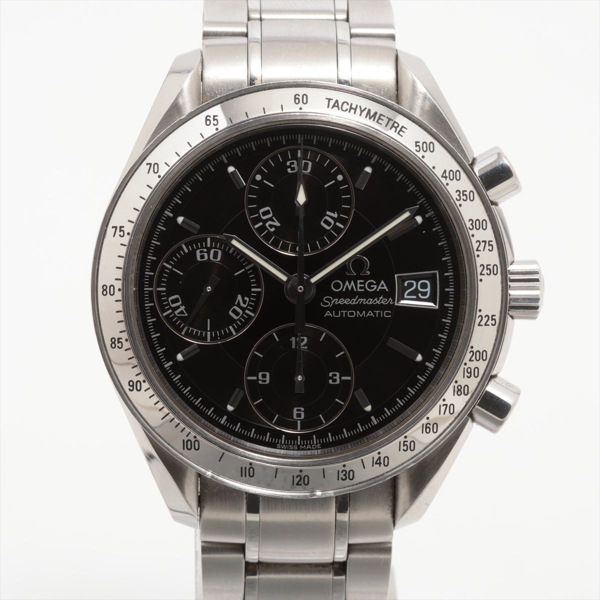【中古】オメガ スピードマスター デイト クロノ 3513.50 SS SS AT ブラック文字盤 あまりごま2