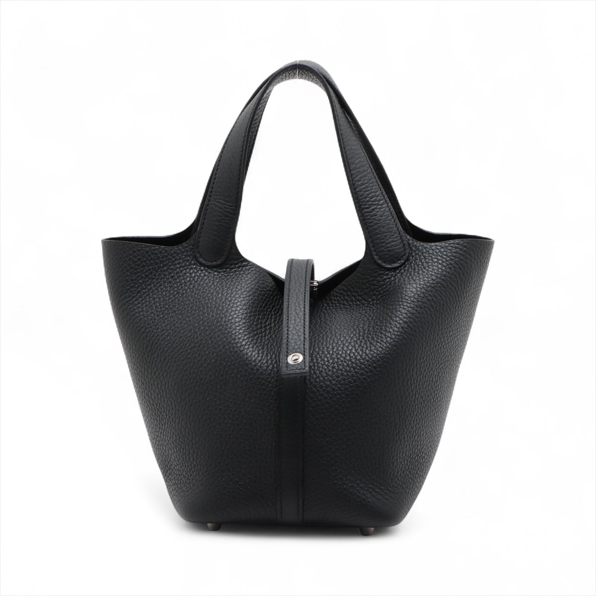 【中古】エルメス ピコタンロック18 PM トリヨンクレマンス ブラック シルバー金具 K:2025年