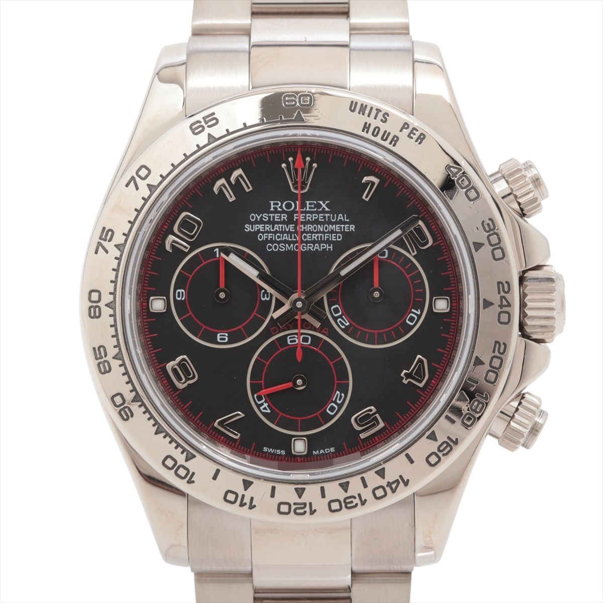【中古】ロレックス コスモグラフデイトナ 116509 WG WG AT ブラック文字盤