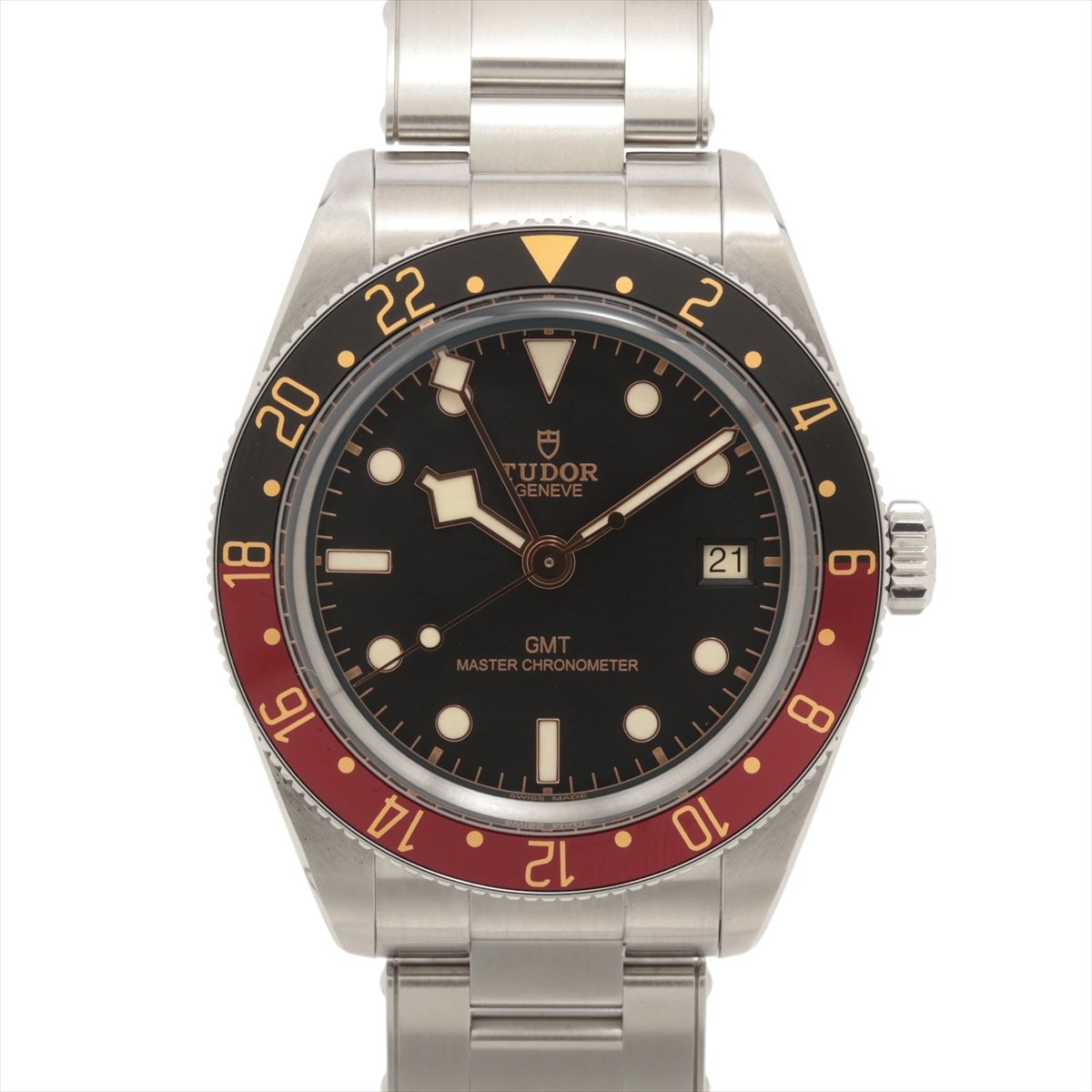 【中古】チュードル ブラックベイ 58 GMT 7939G1A0NRU SS SS AT ブラック文字盤