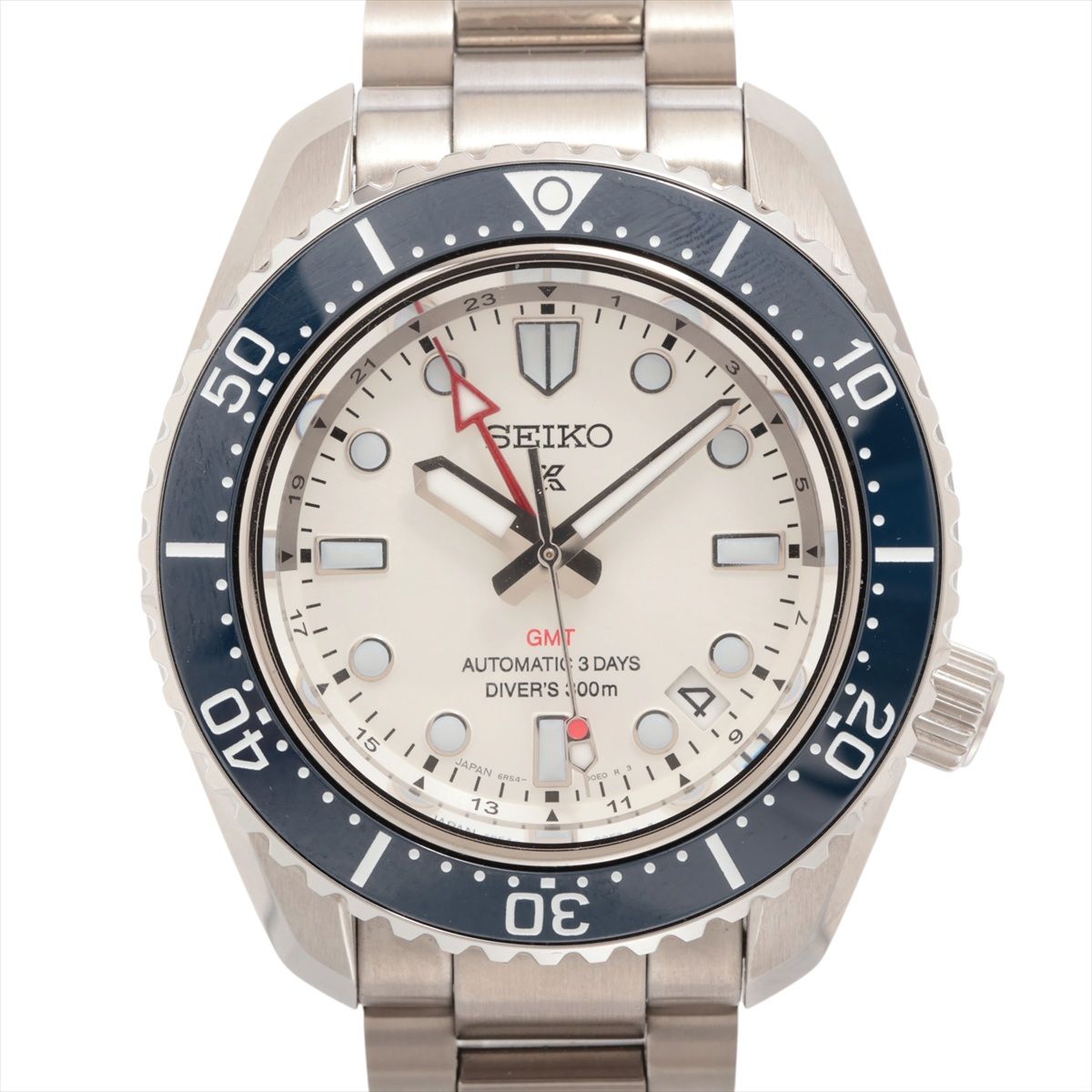 【中古】セイコー プロスペックス ダイバースキューバ ダイバーズ 1968 ヘリテージ GMT SBEJ029 SS SS AT シルバー文字盤