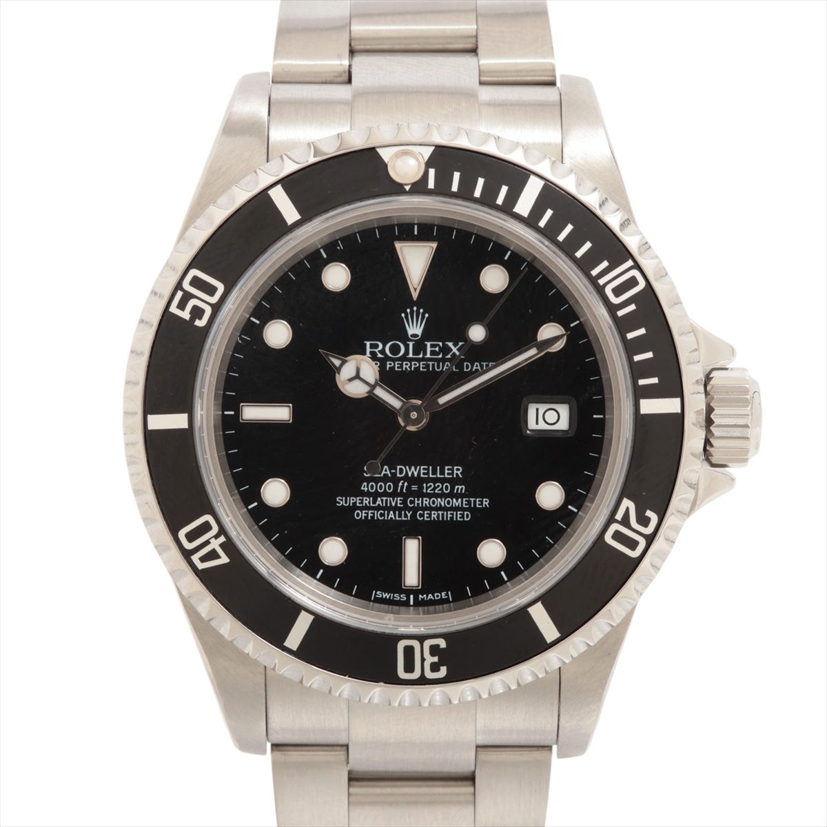 【中古】ロレックス シードゥエラー 16600 SS SS AT ブラック文字盤