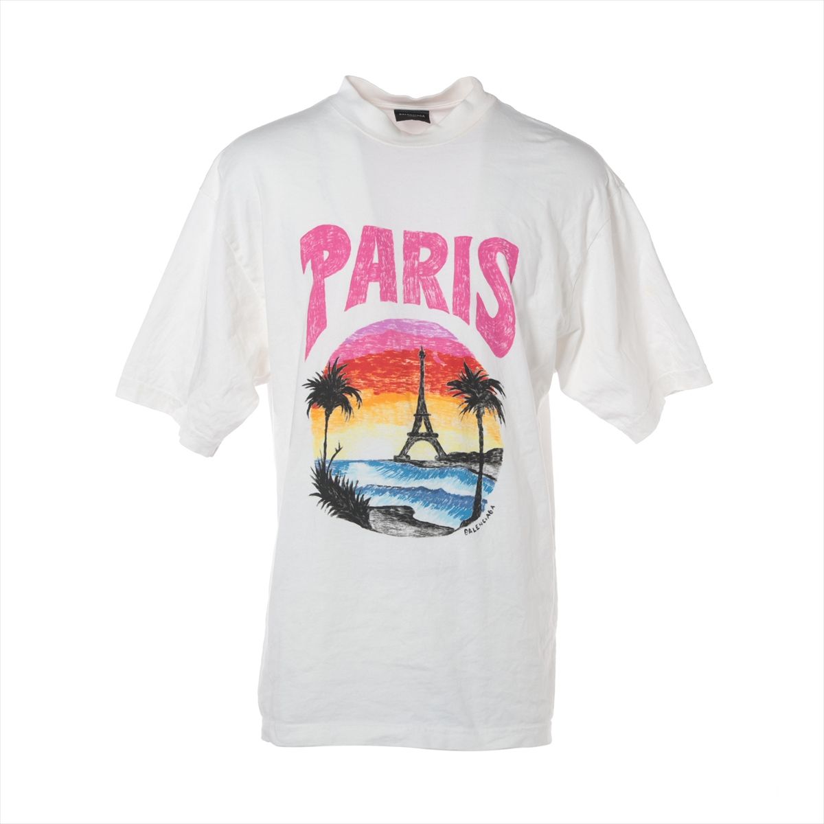 楽天市場】バレンシアガ Tシャツ（カラーホワイト）（レディース