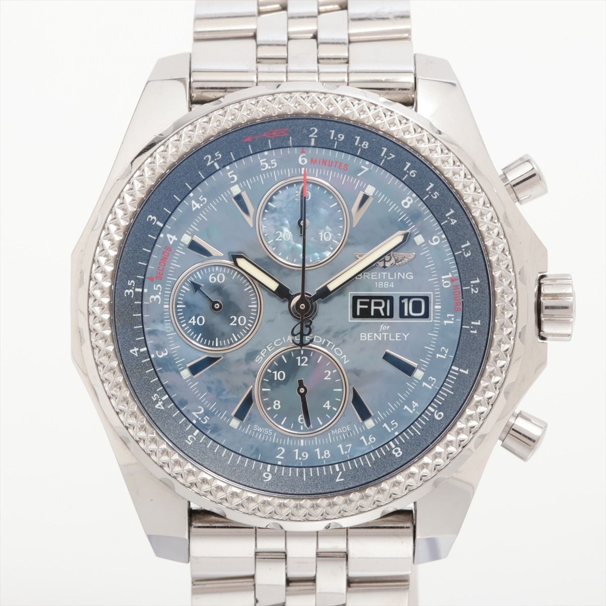 【中古】ブライトリング ベントレー GT A133627X/BE63 SS SS AT ブルーシェル文字盤 あまりごま2