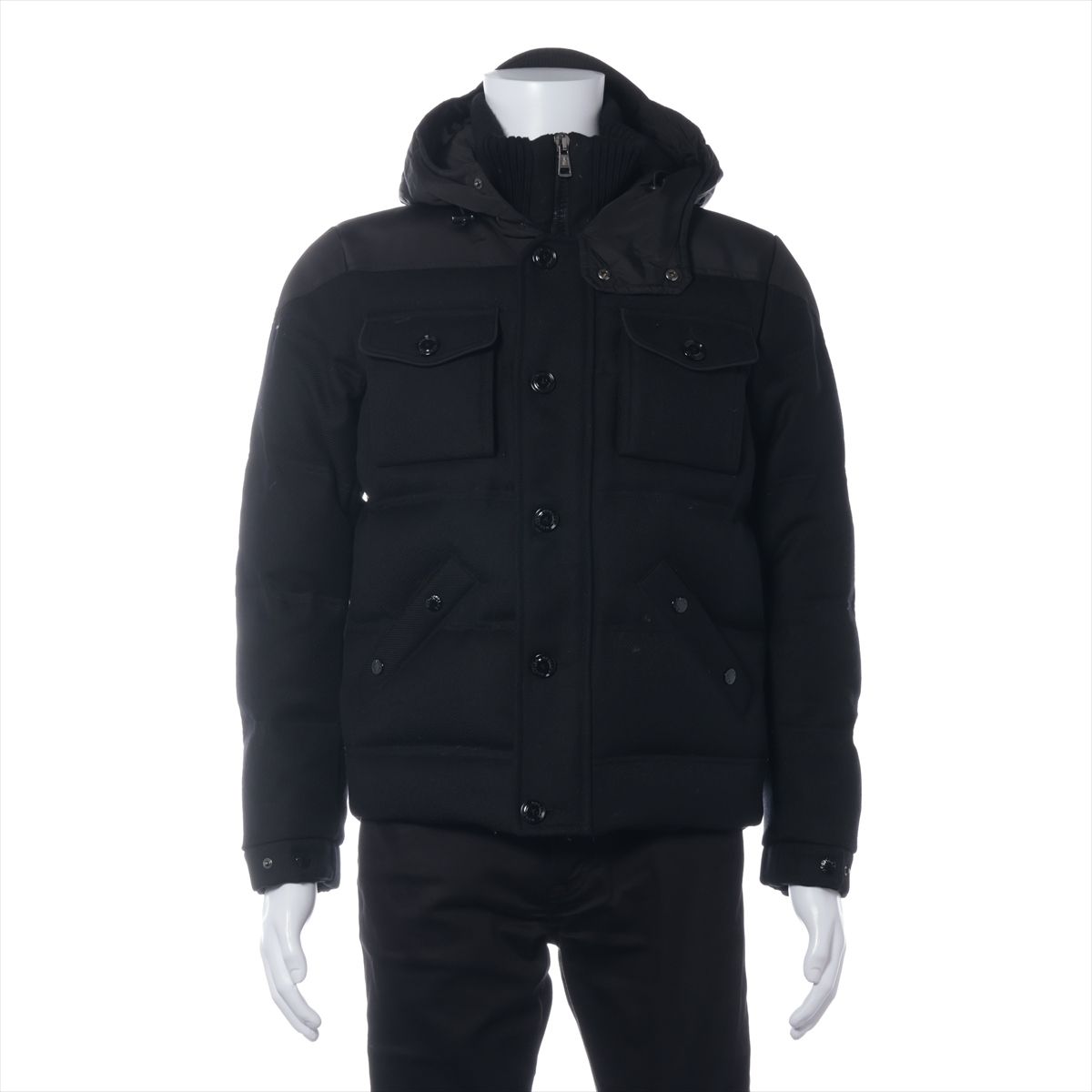 【中古】モンクレール REPUBLIQUE 12年 ウール×ポリエステル ダウンジャケット 1 メン ...