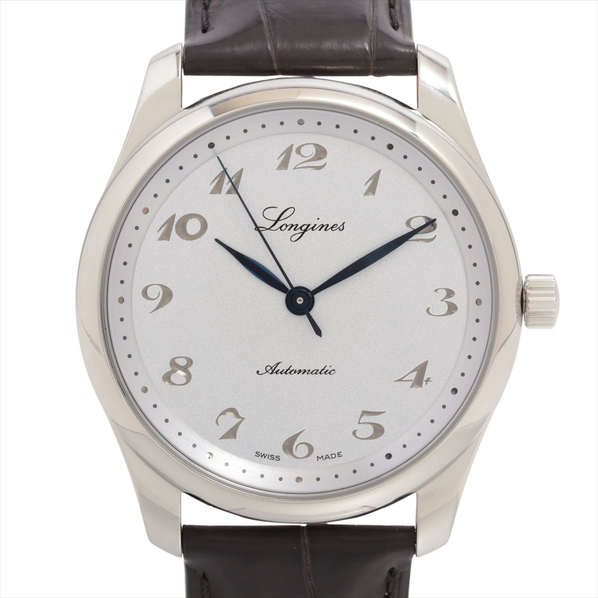 【中古】ロンジン マスターコレクション L2.793.4.73.2 SS SS×革 AT シルバー文字盤