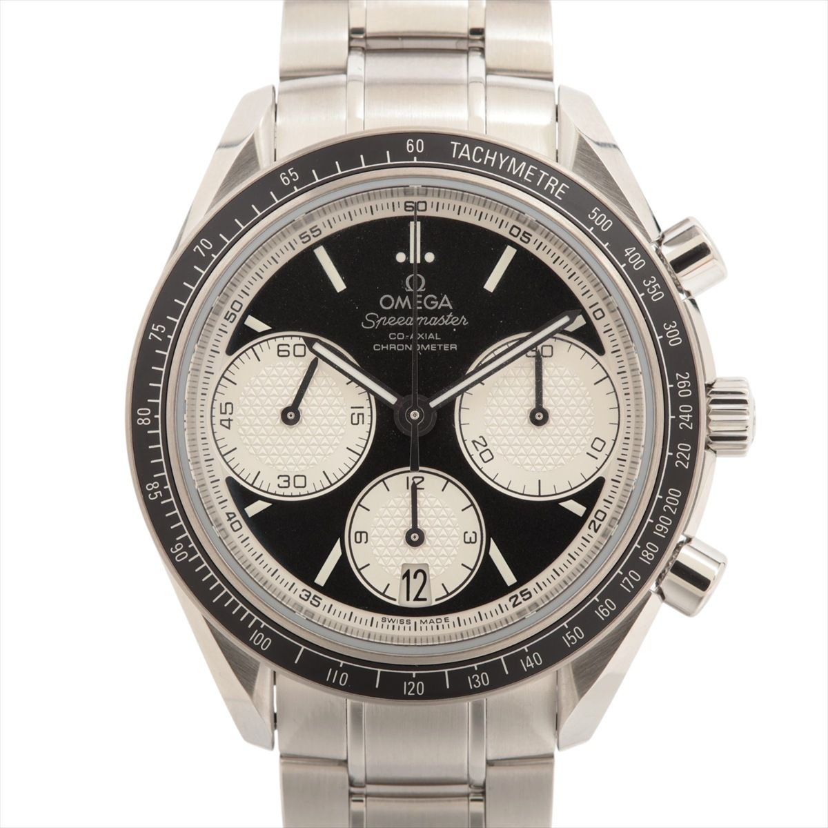 【中古】オメガ スピードマスター レーシング コーアクシャル クロノメーター 326.30.40.50.01.002 SS SS AT ブラック文字盤