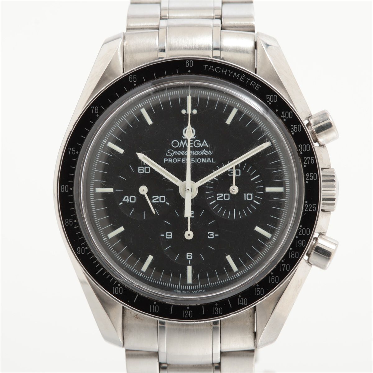 【中古】オメガ スピードマスター プロフェッショナル ムーンウォッチ 3572.50 SS SS 手巻き ブラック文字盤