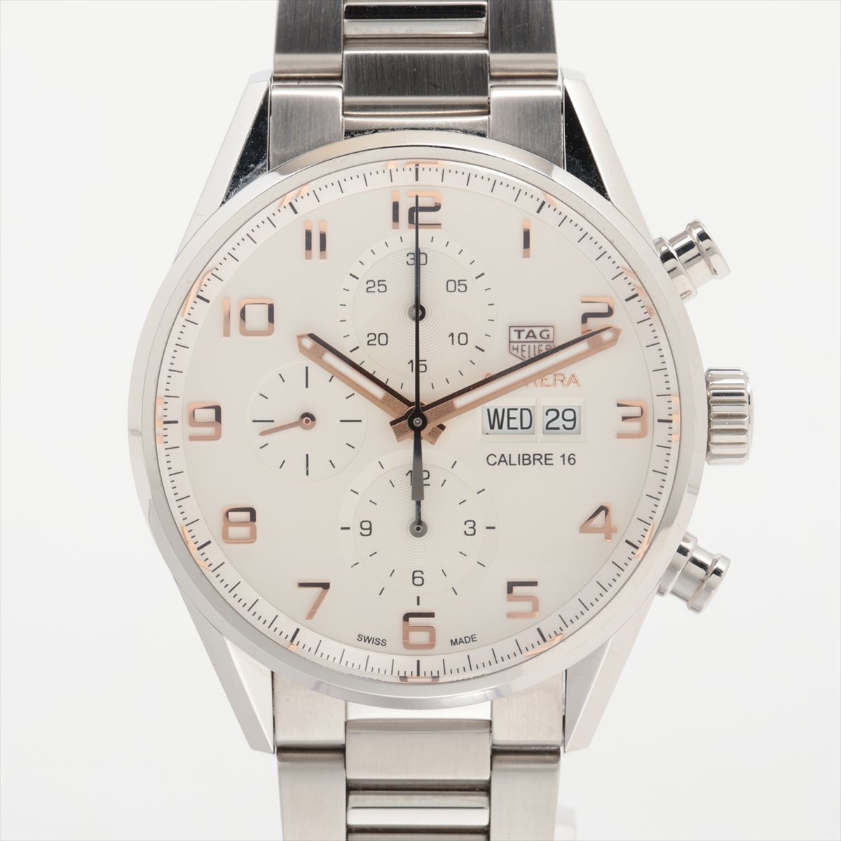 【中古】タグホイヤー カレラ CV2A1AC.BA0738 SS SS AT シルバー文字盤 あまりごま4