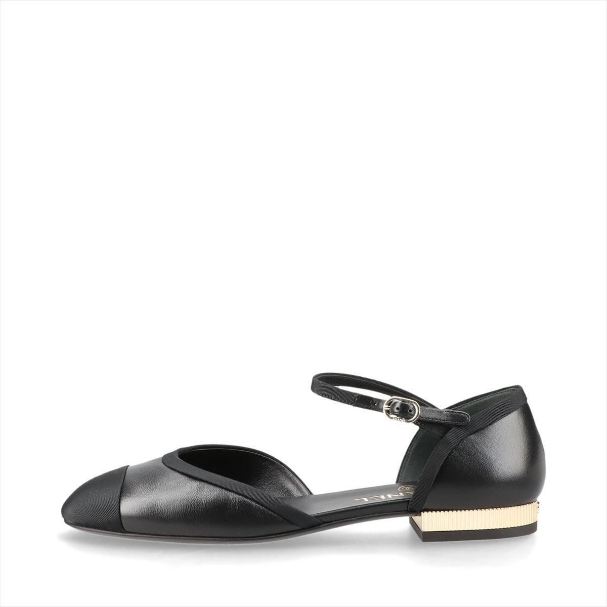 【定番・美品】CHANEL バックストラップ パンプス ココマーク 黒 34.5 楽天市場】ストラップ パンプス（ブランドシャネル）の通販