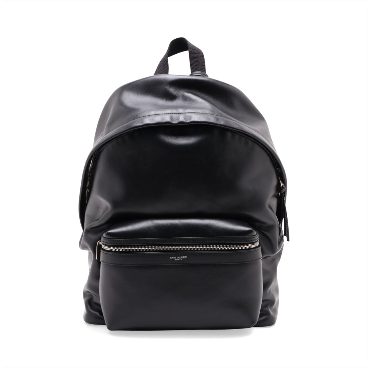 【中古】サンローランパリ シティ 534967 レザー バックパック/リュック ブラック
