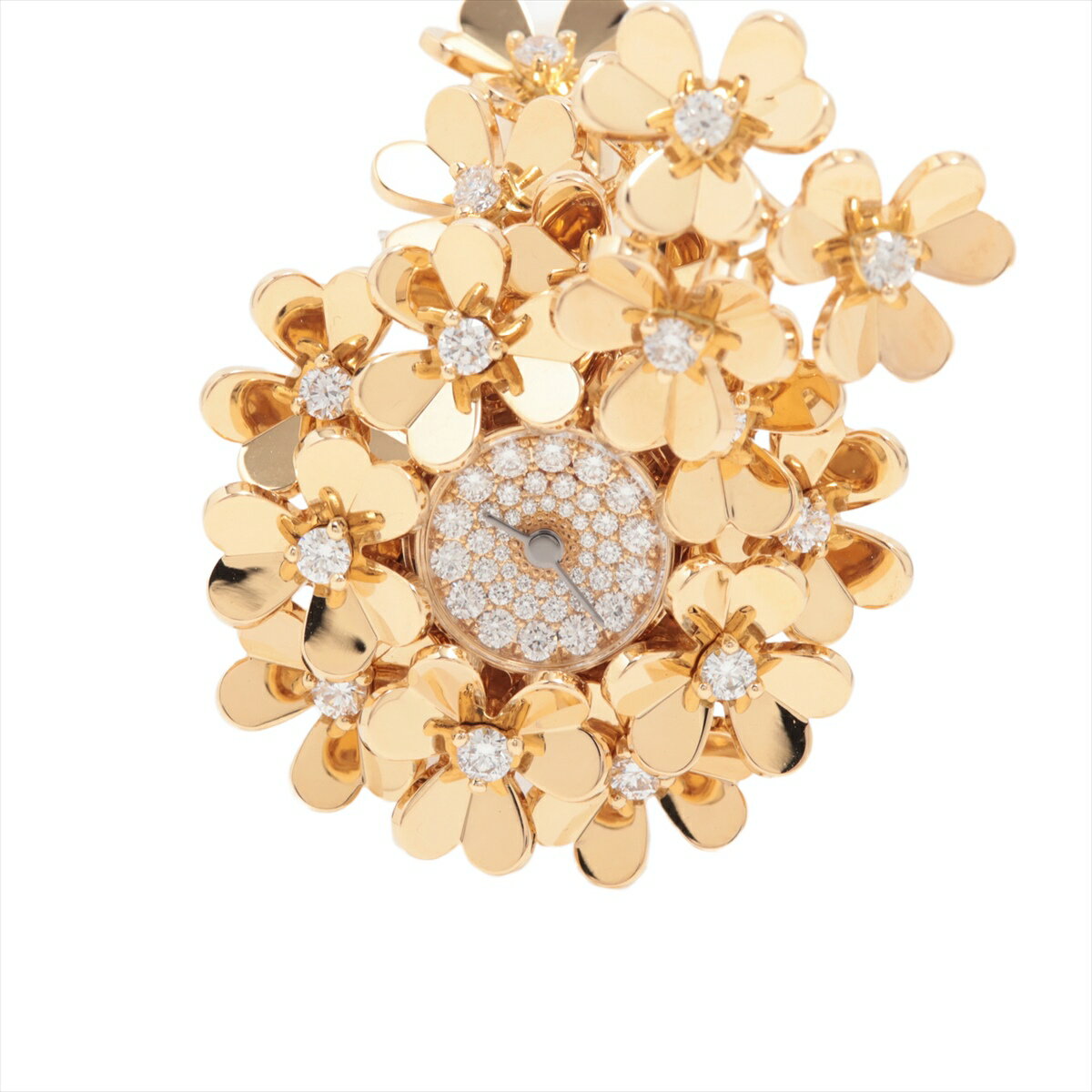 【中古】ヴァンクリーフ&アーペル フリヴォル シークレット ウォッチ VCARO8X100 YG YG QZ ダイヤ文字盤のサムネイル