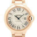 【中古】カルティエ バロンブルー ドゥ カルティエ 33mm W6920096 PG AT シルバー文字盤 あまりごま2