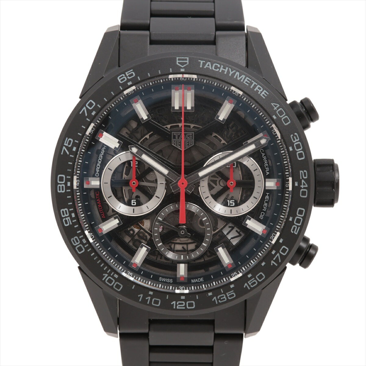 【中古】タグホイヤー カレラ CBG2090.BH0661 CE SS×CE AT スケルトン文字盤 あまりごま2