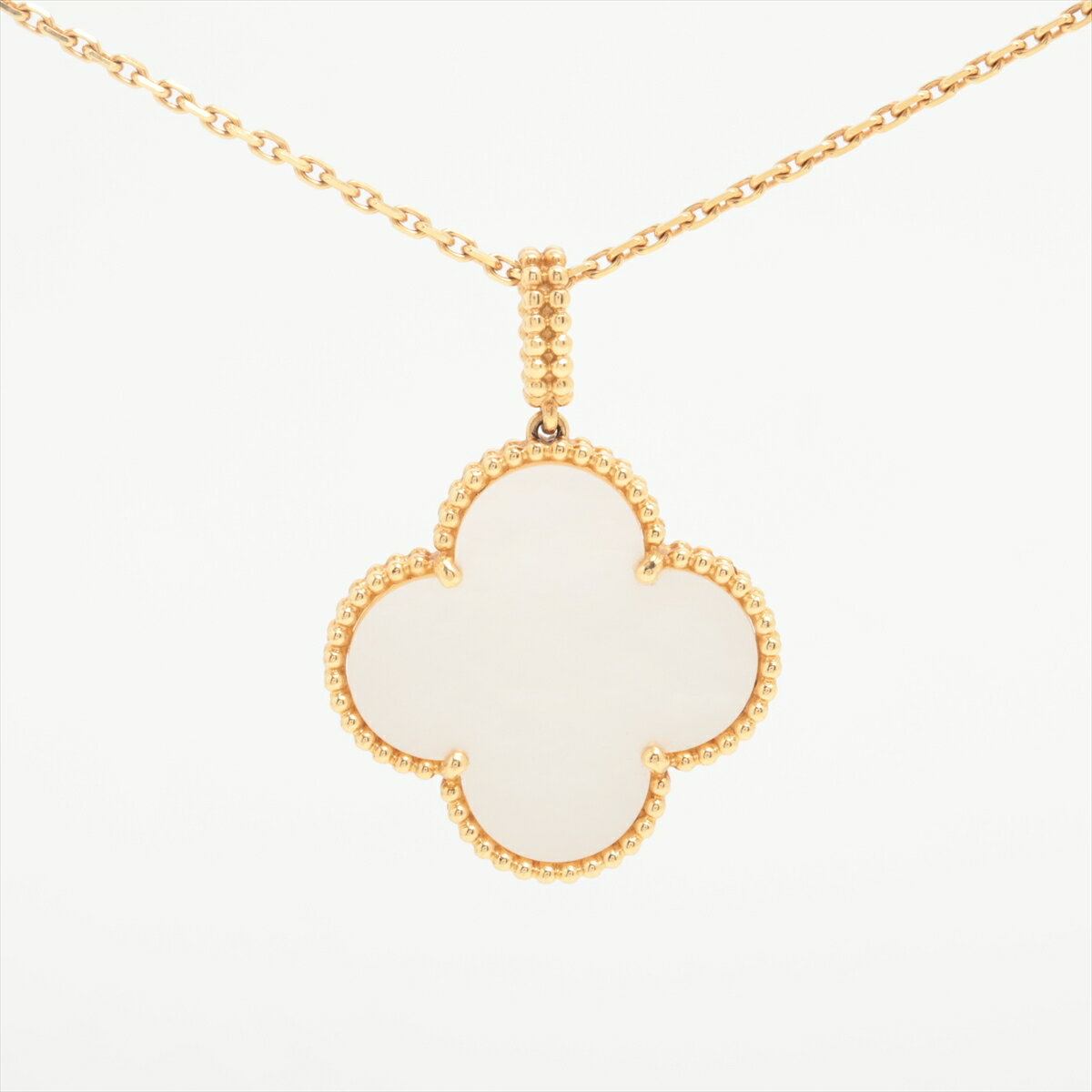 【中古】ヴァンクリーフ&アーペル マジックアルハンブラ ロング シェル ネックレス 750(YG) 15.8gのサムネイル