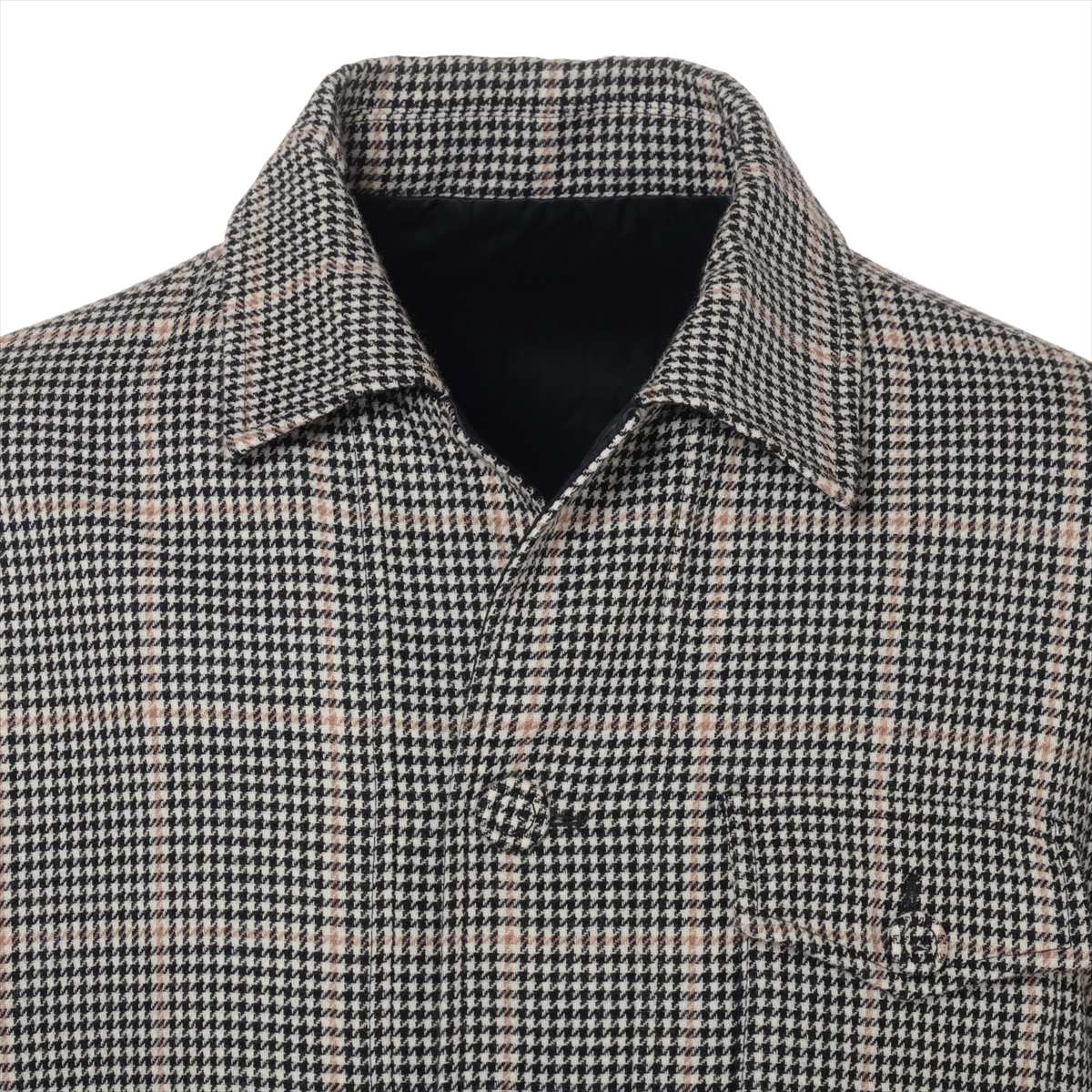 【中古】ディオール ウール ジャケット 52 メンズ グレー 293C403A5559 千鳥格子