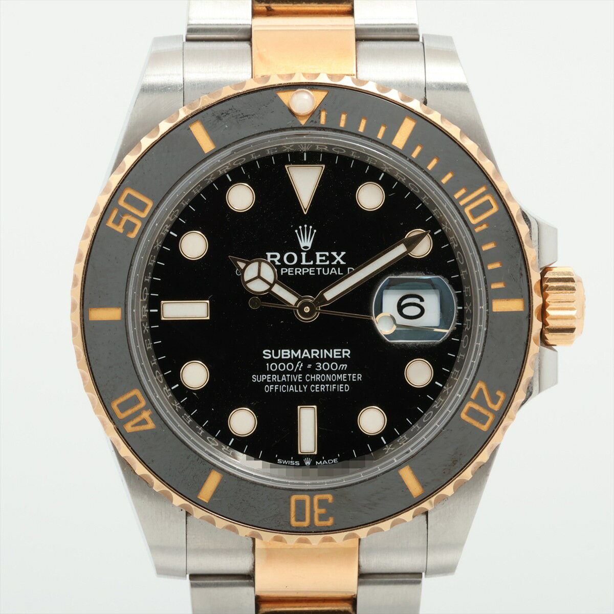 【中古】ロレックス サブマリーナーデイト 126613LN SS×YG SS×YG AT 黒文字盤