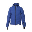 【中古】モンクレール グルノーブル 22年 ナイロン×ポリウレタン ダウンジャケット 3 メンズ ブルー ARCESAZ H20971A00026