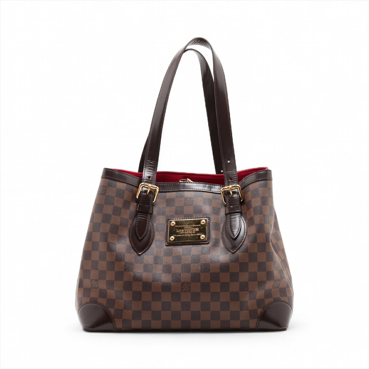 【中古】ヴィトン ダミエ ハムステッドMM N51204 ブラウン