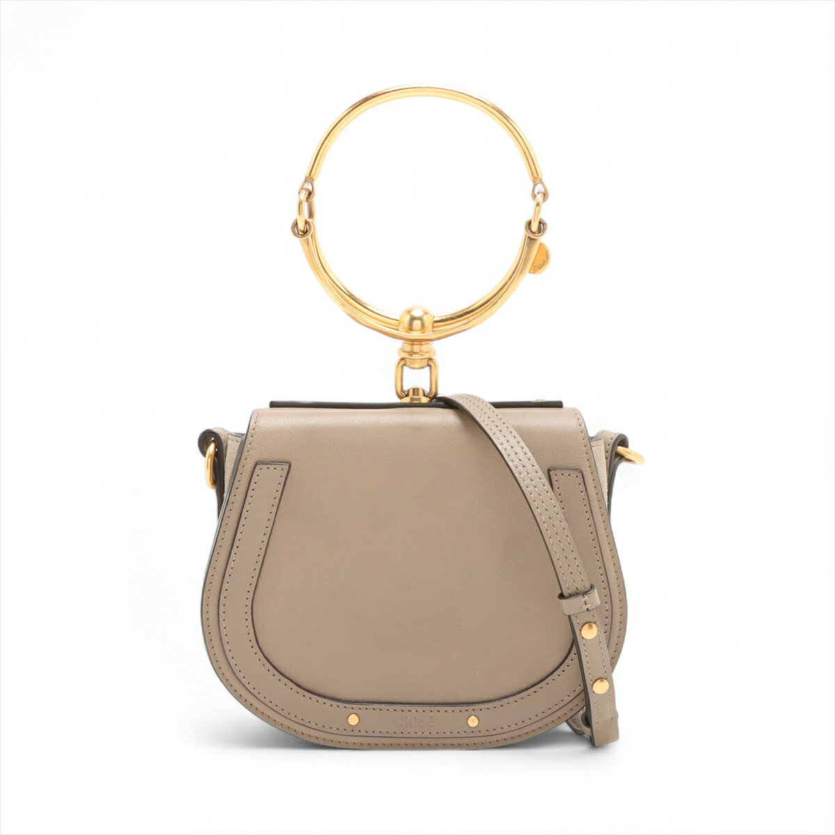 1円 CHLOE クロエ ブラウン レザー ケララ ハンドバッグ-日本公式の 