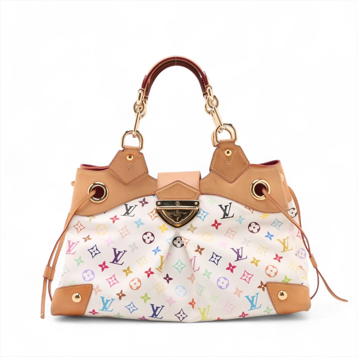 LOUIS VUITTON - 【中古】ヴィトン マルチカラー ウルスラ M40123 ホワイト