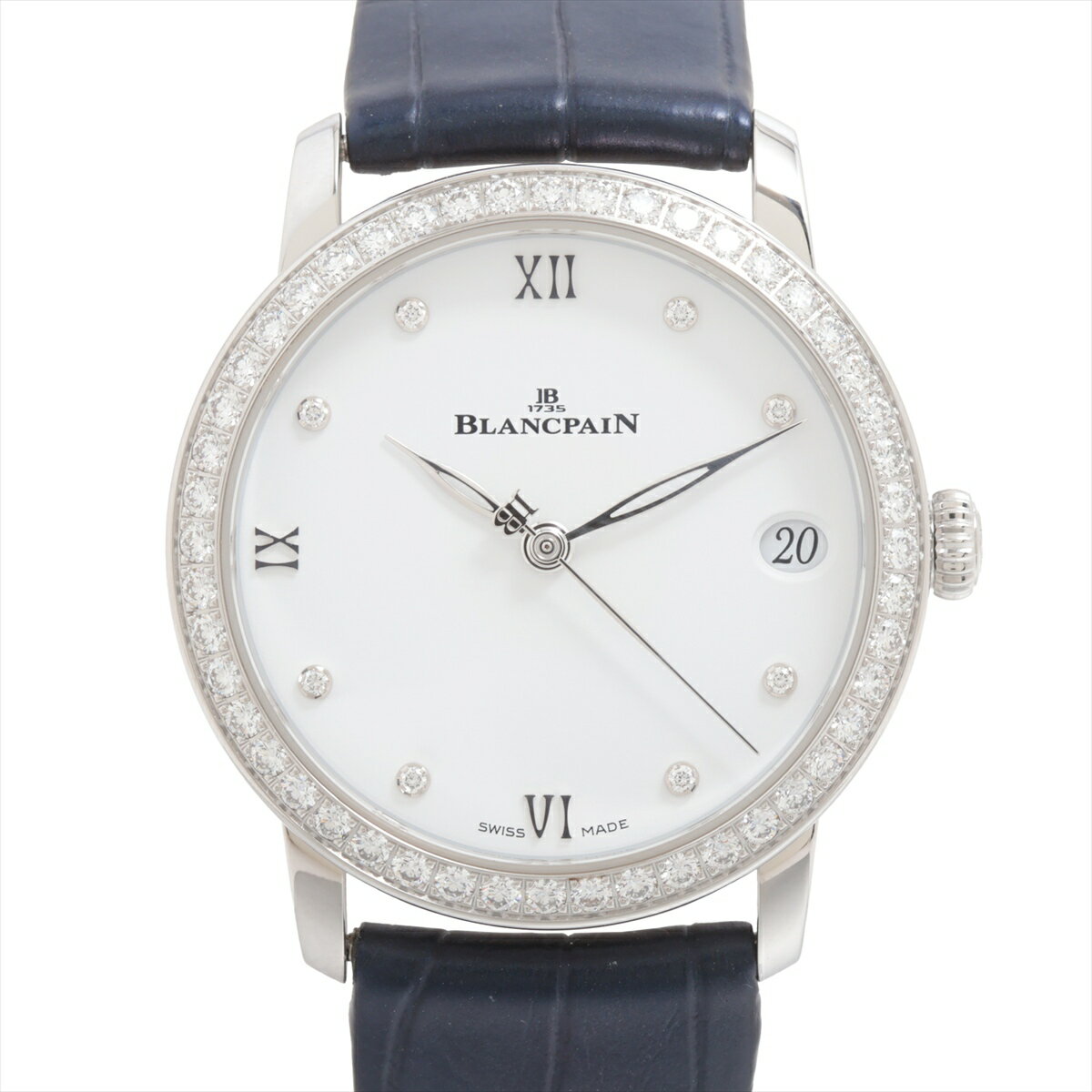 【中古】ブランパン ヴィルレ デイト 6127-4628-55B SS SS×革 AT 白文字盤(2)