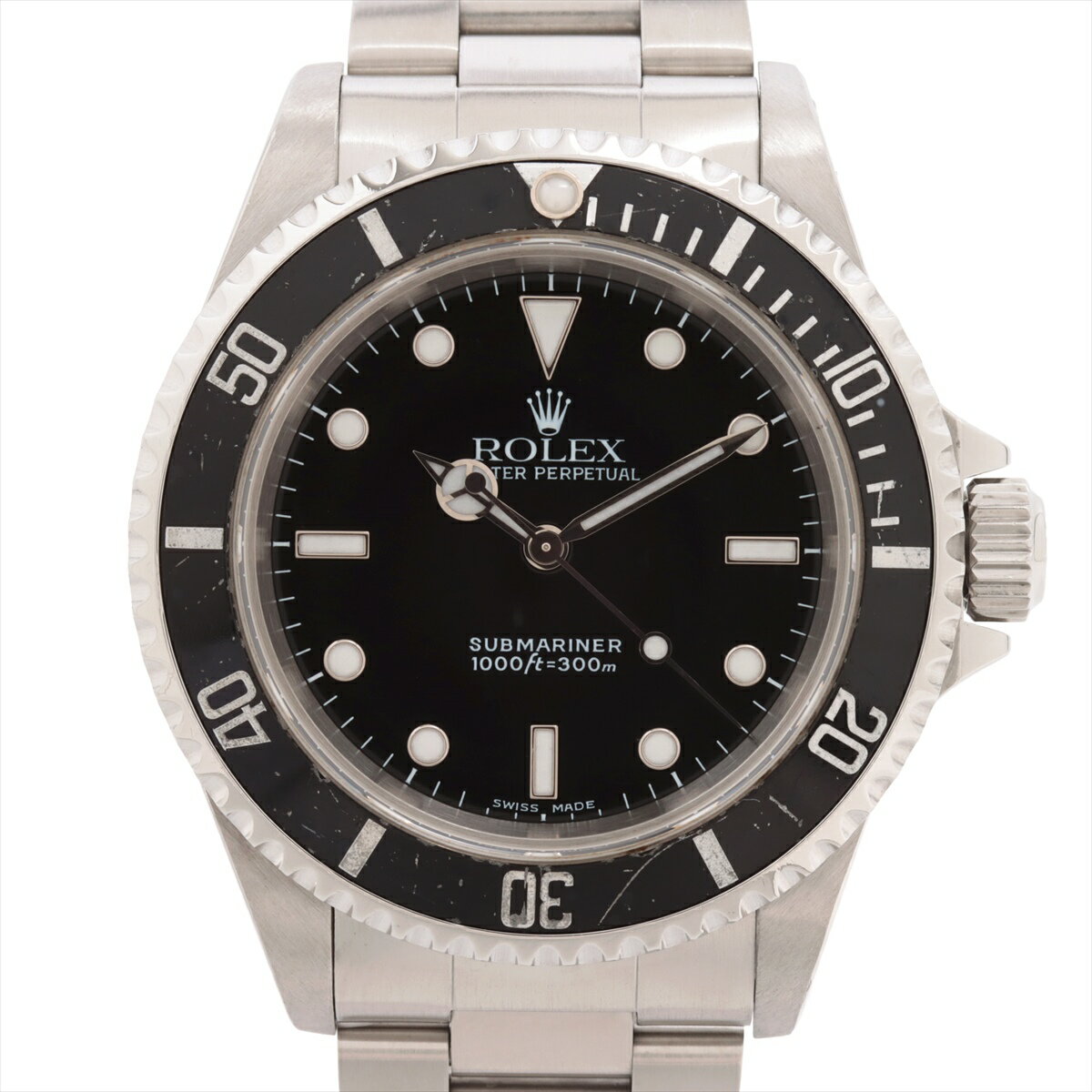 【中古】ロレックス サブマリーナー 14060 SS SS AT 黒文字盤 あまりごま1