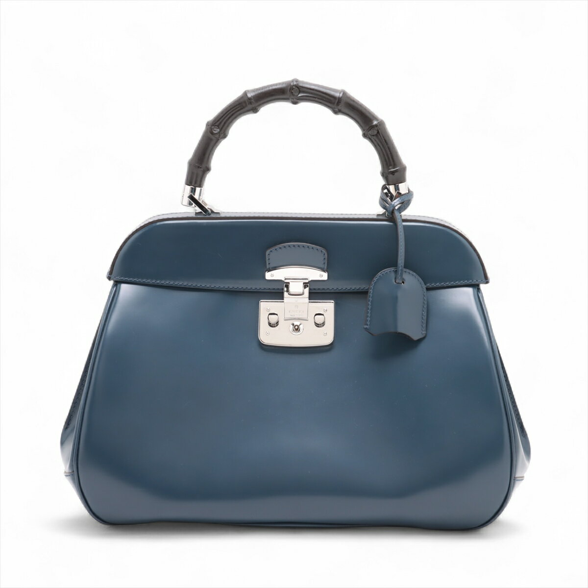 GUCCI グッチ ハンドバッグ 紺x茶 - 4500425L0008 GUCCI グッチ ハンドバッグ 紺x茶 - 4500425L0008 GUCCI グッチ