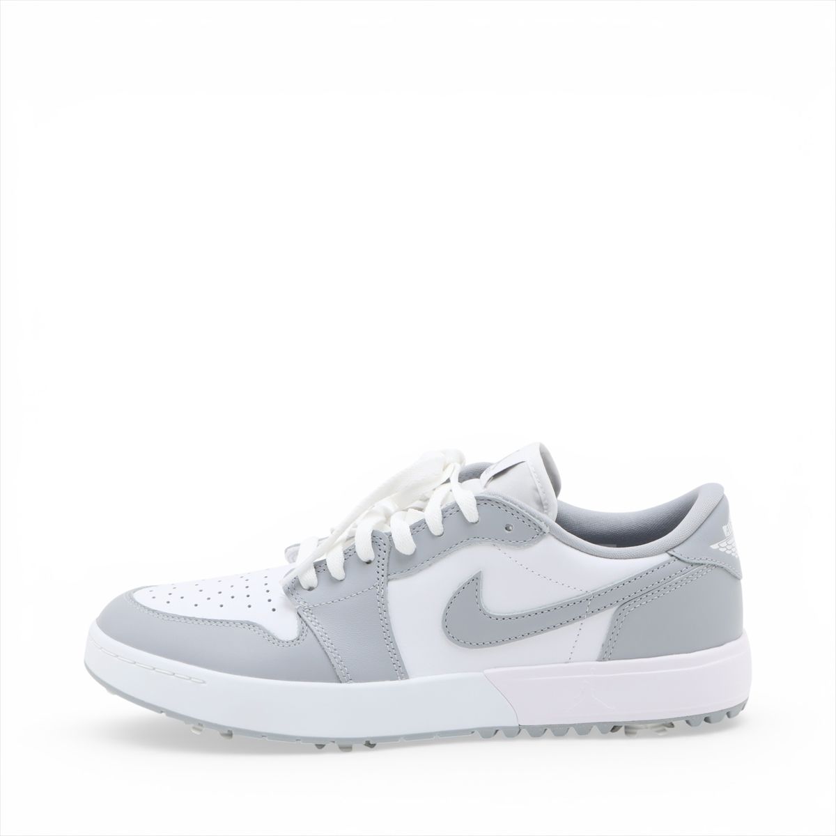 ナイキ レザー スニーカー 28cm メンズ グレー×ホワイト IQ3417-001 AIR JORDAN 1 LOW GOLF SPIKE