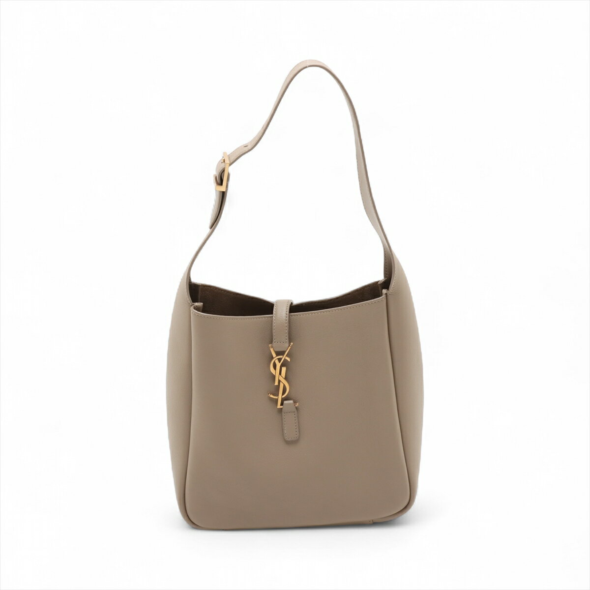 【中古】サンローランパリ レザー ワンショルダーバッグ ベージュ 713938