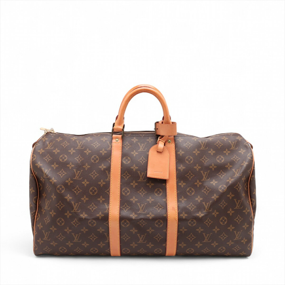 【中古】ヴィトン モノグラム キーポル55 M41424 ブラウン