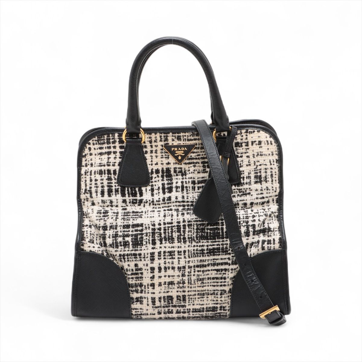 美品 prada プラダ ショルダーバッグ ツイード調 楽天市場】プラダ ツイード ショルダー バッグの通販