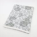 【中古】シャネル カメリア マフラー カシミヤ グレー