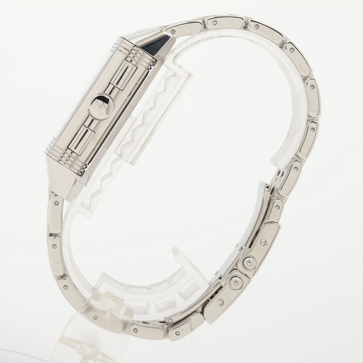 【中古】ジャガールクルト レベルソ グランドGMT Q3028120 SS SS 手巻き シルバー文字盤