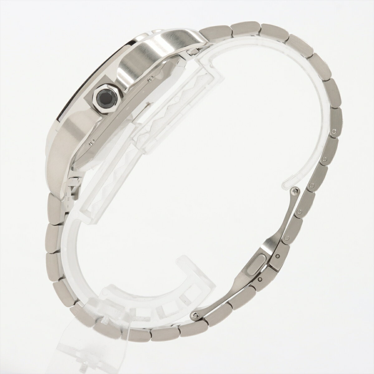 【中古】カルティエ サントス ドゥ カルティエ クロノグラフ XL WSSA0078 SS AT グレー文字盤