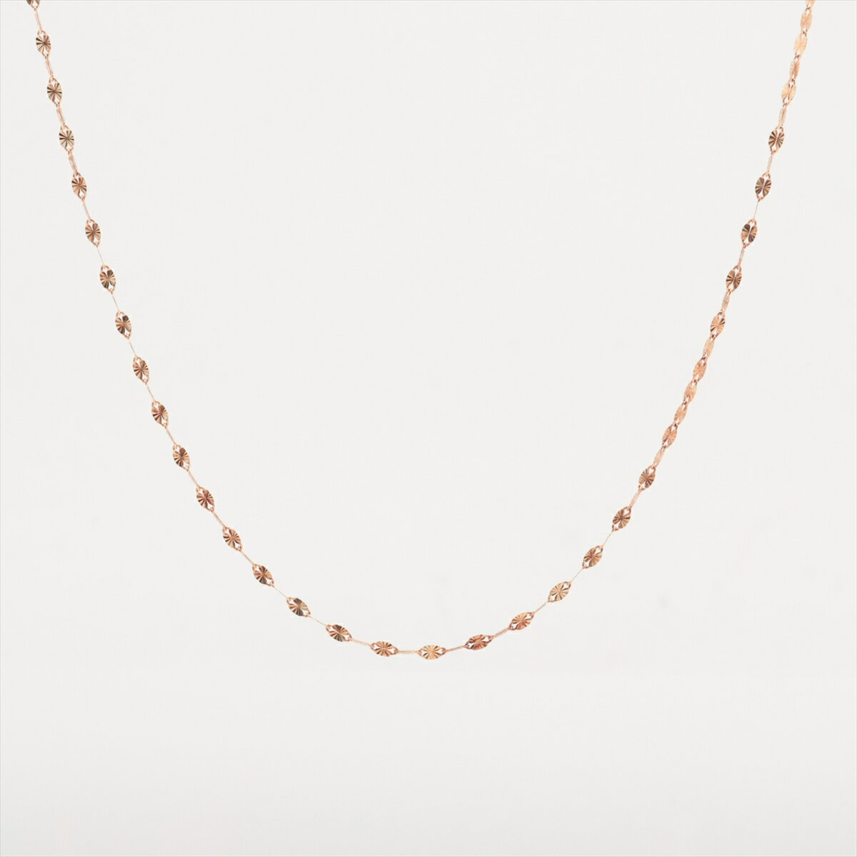 【中古】アガット ネックレスチェーン K10YG 1.1g